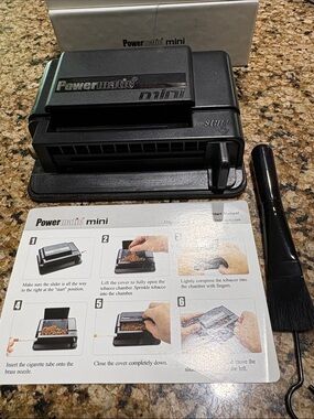 Powermatic mini cigarette rolling machine